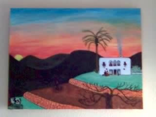 ibiza Oil Canvas Landscaping