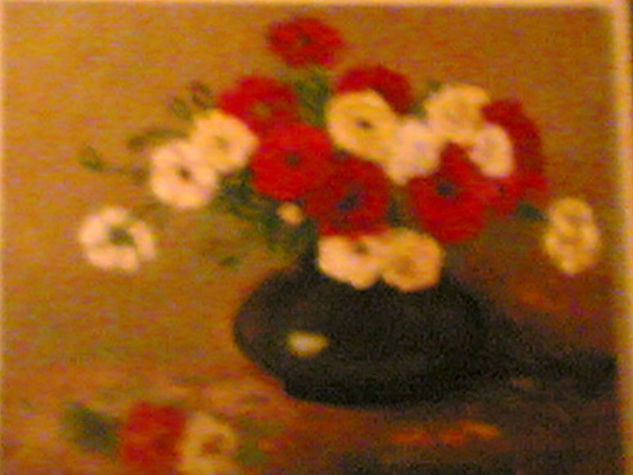 flores en jarron Oil Canvas Still Life Paintings