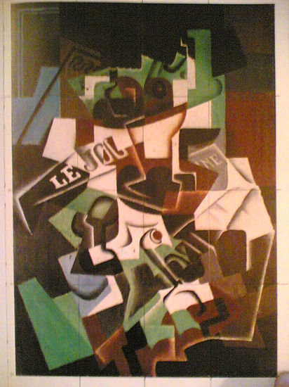 estudio de juan gris Oil Canvas Still Life Paintings