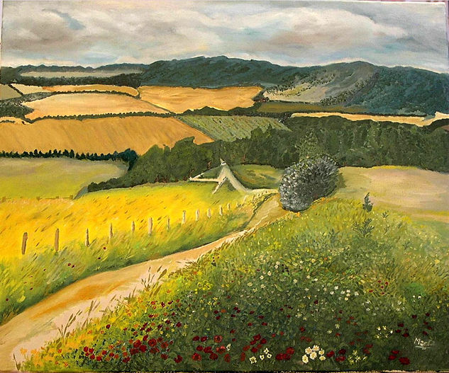 CAMPO EN PRIMAVERA Oil Canvas Landscaping