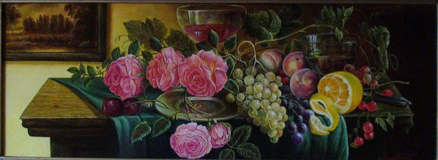 BODEGON Oil Panel Still Life Paintings