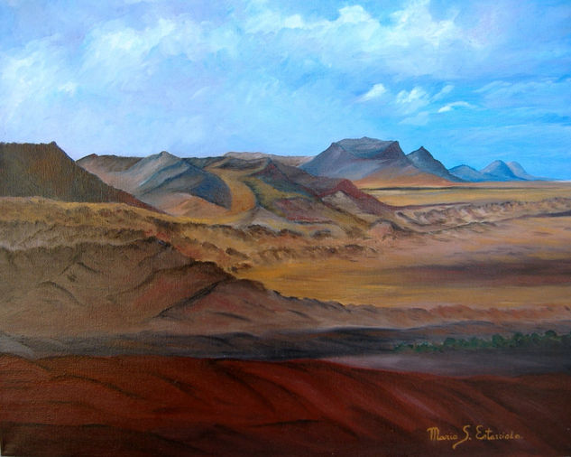 Volcanes de Timanfaya Oil Canvas Landscaping