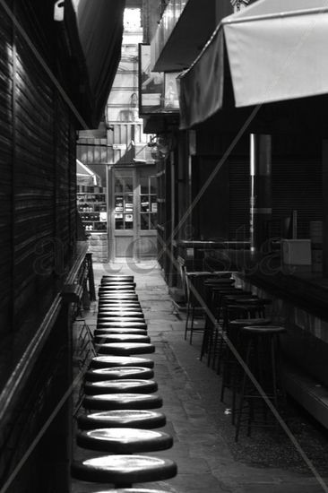 Mercado de Montevideo II Portrait Black and White (Digital)