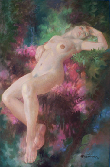 PRIMAVERA Óleo Lienzo Desnudos