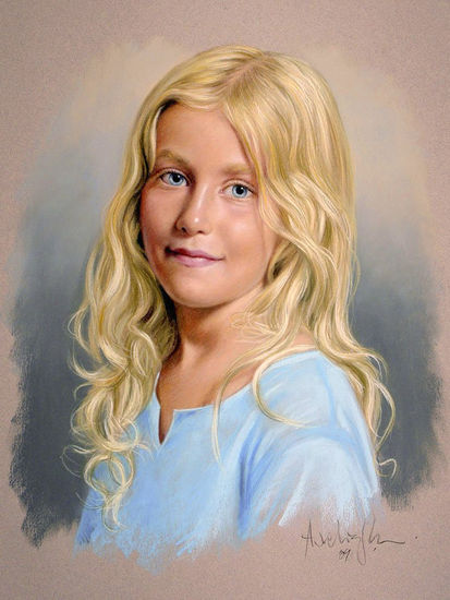 Taira Pastel Paper Portrait