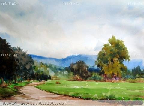 En el Camino Watercolour Paper Landscaping