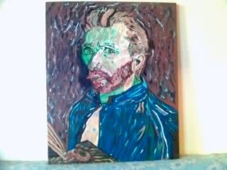 estudio de van gogh Oil Canvas Portrait