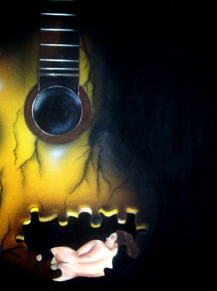Guitarra y mujer