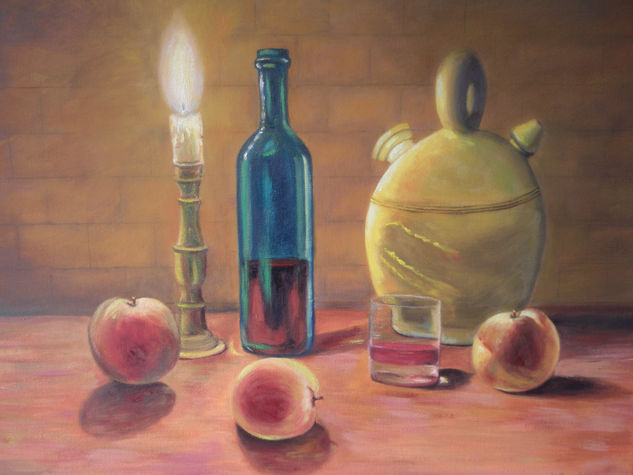 BODEGON CON BOTIJO Oil Canvas Still Life Paintings