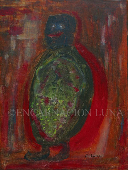 BACO (ENCARNA LUNA) Mixed media Canvas Figure Painting