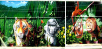 Mural selva salvaje