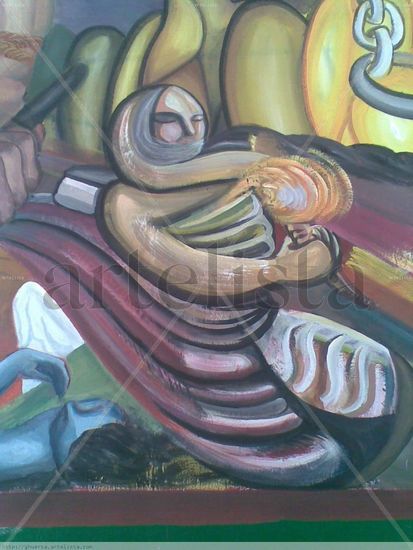 mujer revolucionaria Oil Canvas Landscaping