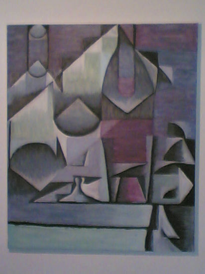 estudio de juan gris Oil Canvas Still Life Paintings