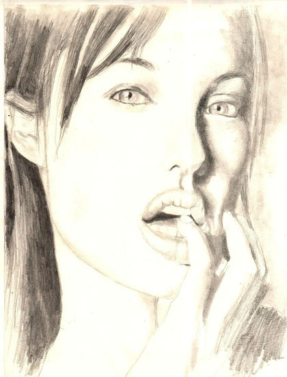 angelina jolie Charcoal