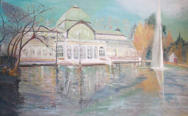 El Palacio de crsital Oil Canvas Landscaping