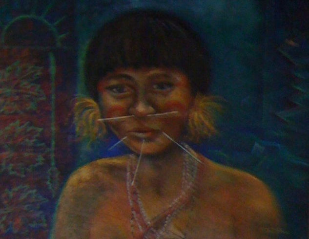 Yanomami III Mixed media Canvas Figure Painting