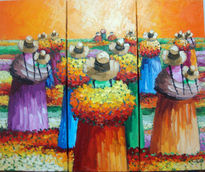 Triptico (cholitas)