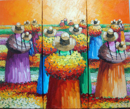 Triptico (cholitas)