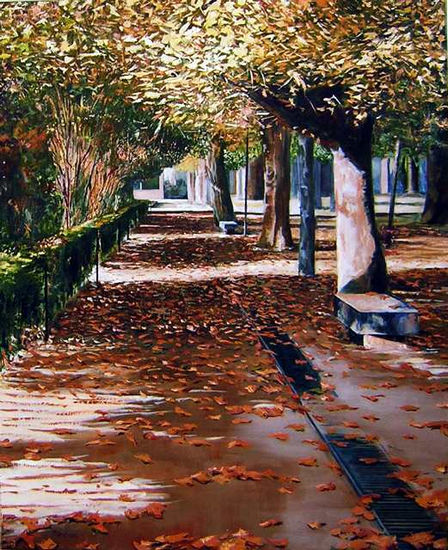 paseo en otoño Oil Canvas Landscaping