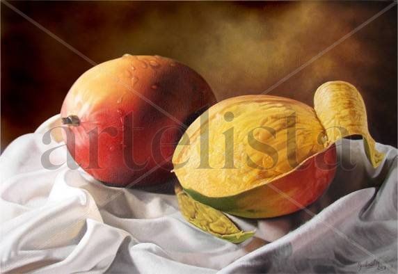 21. MANGOS Oil Canvas Still Life Paintings