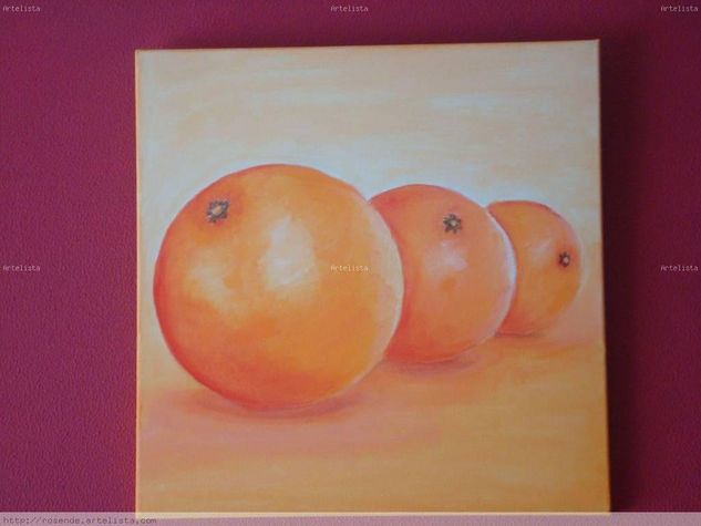 NARANJAS Acrylic Canvas Still Life Paintings