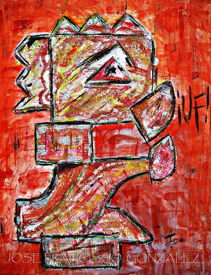 VIOLENCIA GRATUITA TOTEM (JOSE FCO GONZALEZ RAMIREZ) Mixed media Canvas Others