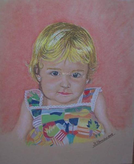 Blanca Pastel Paper Portrait