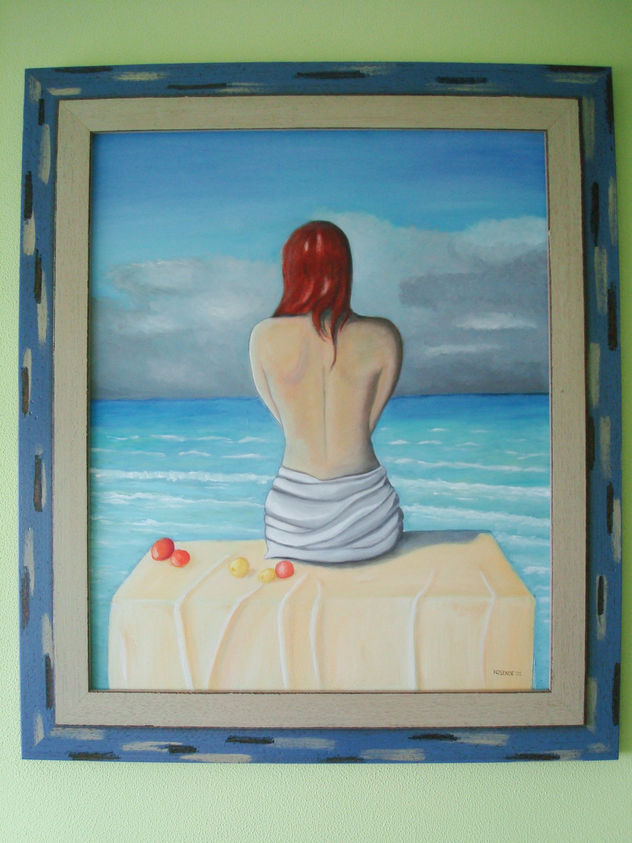 Chica y tormenta