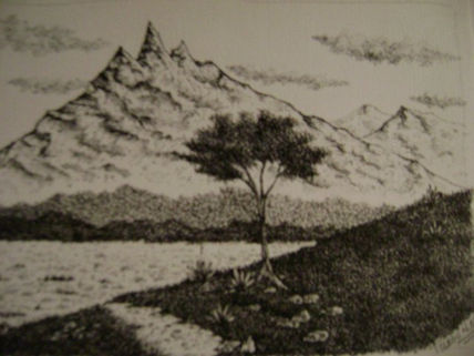 Un arbol en la montaña