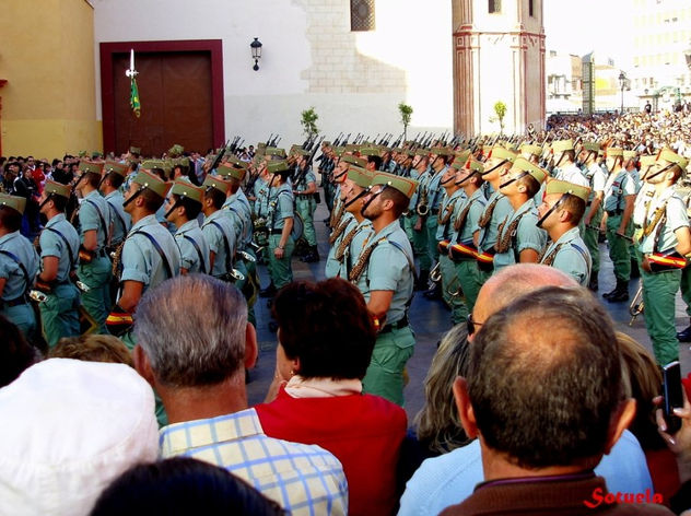 Málaga la Legión procesión Cristo de  Mena