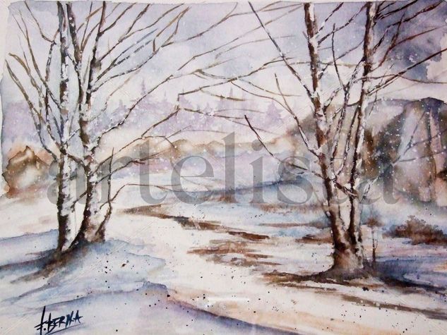 Paisaje Nevado Watercolour Paper Landscaping