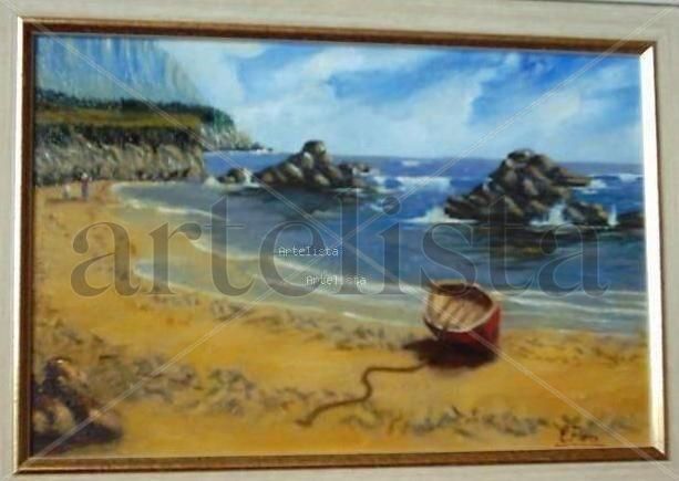 LA COSTA Oil Canvas Marine Painting