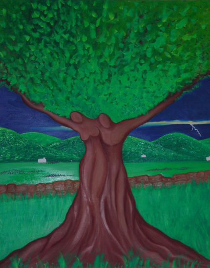 come l'albero Óleo Lienzo Paisaje