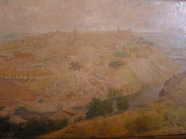 Toledo en 1973 Oil Canvas Landscaping