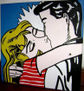 beso estilo pop arte