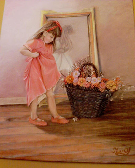 Satisfacción Oil Canvas Figure Painting