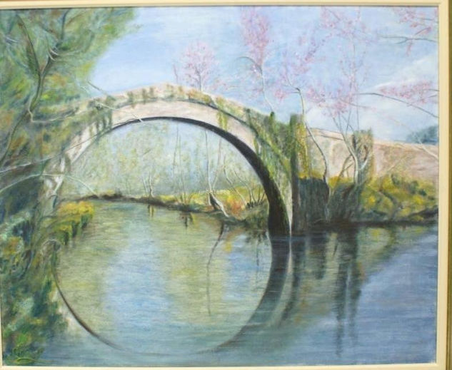 Puente d.O RUSO) Óleo Lienzo Paisaje