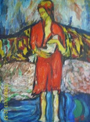 Mujer y paisaje