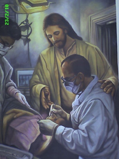 El dentista Oil Canvas Figure Painting