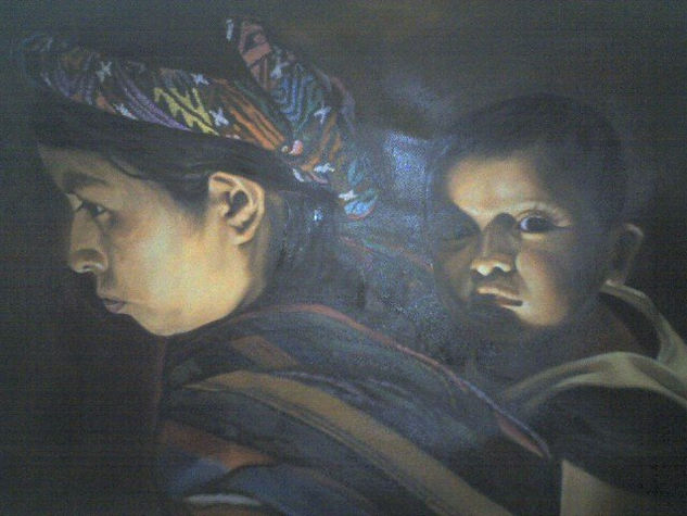 Guatemala Oil Canvas Figure Painting