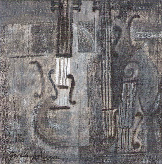 TRES VIOLINES Acrylic Canvas Others