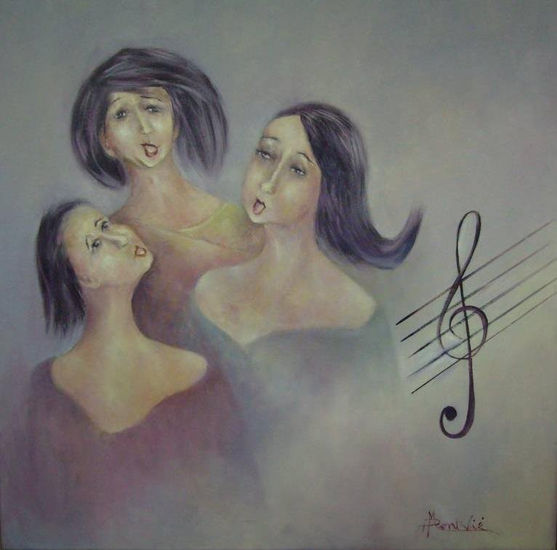 Cantores Oil Canvas Figure Painting