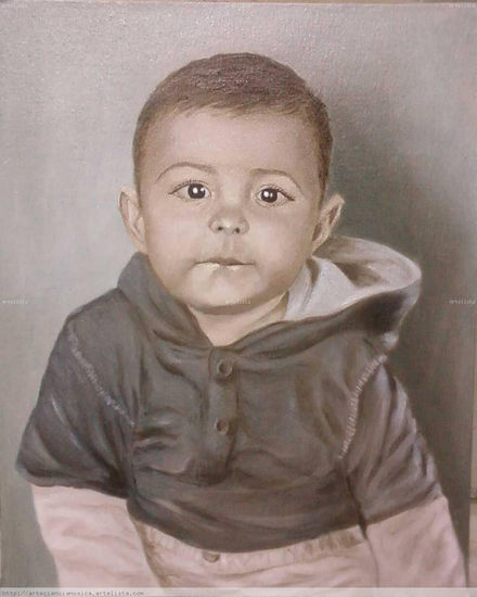 MI NIÑO GERMAN Oil Canvas Portrait