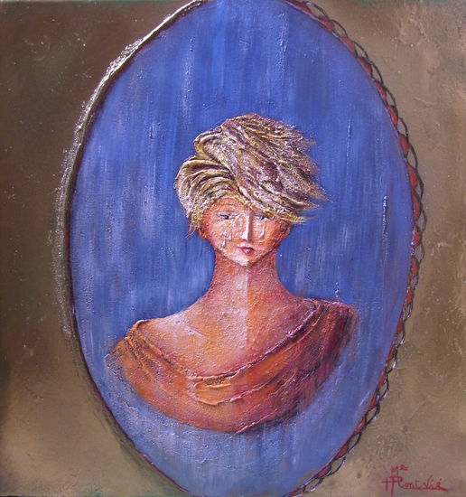 Tristor Mixed media Canvas Figure Painting