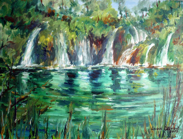 Plitvice Óleo Lienzo Paisaje