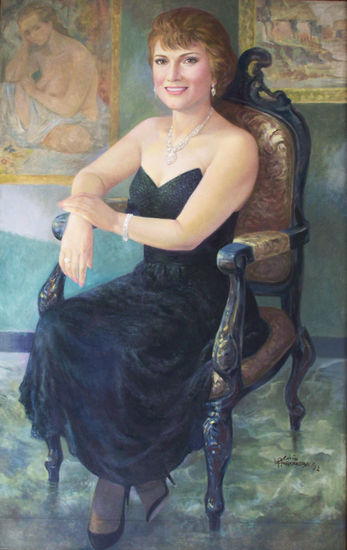 SASKIA Oil Canvas Portrait