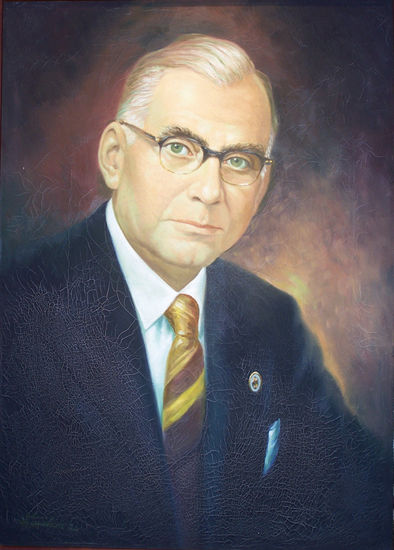 SR. GUSTAVO VALLARINO Oil Canvas Portrait