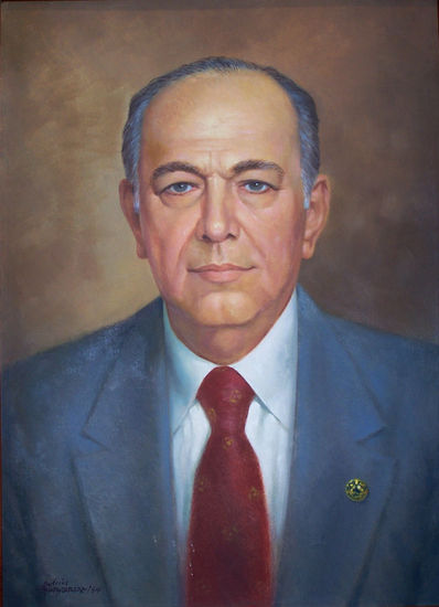 DR. JORGE JIJÓN ORCÉS Oil Canvas Portrait