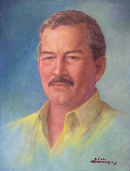 ING. MANUEL RODRIGUEZ Oil Canvas Portrait