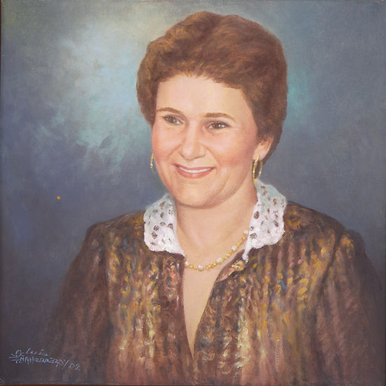 TERESA MONROY DE VAYAS Oil Canvas Portrait